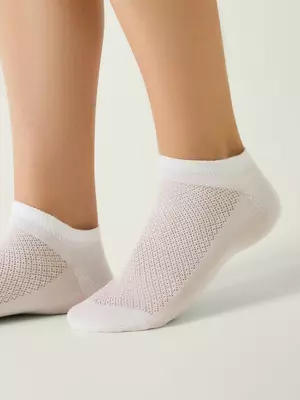 Носки женские (ультракороткие) conte active 961 белый, , 39-41 (25-27), CONTE ELEGANT, - 1