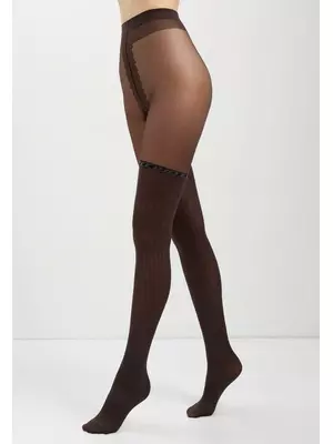 Колготки женские conte fantasy glam grafit, , 2, CONTE ELEGANT, - 1