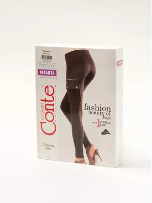 Леггинсы женские conte infanta brown, , 170-90/XS, CONTE ELEGANT, - 1