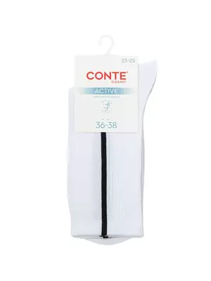 Удлиненные женские носки conte active 965 розовый, , 36-38 (23-25), CONTE ELEGANT, - 1