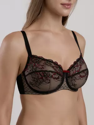 Бюстгальтер балконет с мягкой чашкой desire tb6251 черный, , 70D, CONTE ELEGANT, - 1