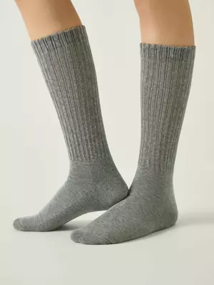 Носки женские (махровая стопа) conte comfort 750 серый, , 36-38 (23-25), CONTE ELEGANT, - 1