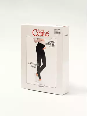 Ультракомфортные леггинсы для беременных mama fitness black, , 164-90/XS, CONTE ELEGANT, - 1