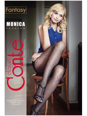 Колготки женские conte monica nero, , 2, CONTE ELEGANT, - 1