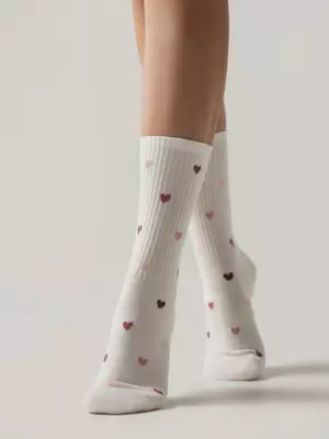 Удлиненные женские носки conte active 966 молочный, , 39-41 (25-27), CONTE ELEGANT, - 1