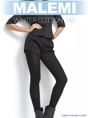 Колготки malemi winter cotton 140 nero, , 2, MALEMI, - 1