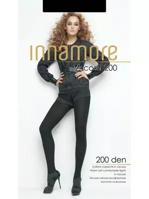 Колготки innamore viscosa 200 moka, , 4, INNAMORE, - 1