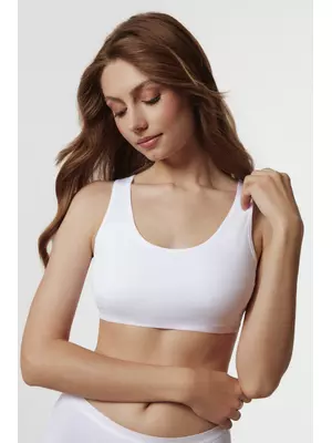 Бюстье из хлопка basic collection lbe 2018.1 white, , 170-92/M, CONTE ELEGANT, - 1