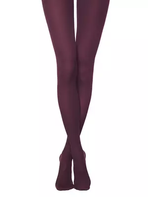 Теплые женские колготки из микрофибры trendy 150 marsala, , 5, CONTE ELEGANT, - 1