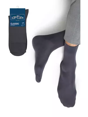Носки мужские omsa classic 203 grigio scuro, , 39-41 (25-27), OMSA, - 1
