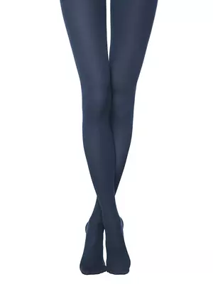 Плотные колготки из микрофибры conte trendy 150 navy, , 2, CONTE ELEGANT, - 1