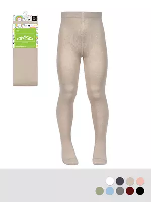 Однотонные детские колготки без пятки omsa kids 11с02 latte, , 104-110/14-15, OMSA, - 1