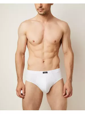 Трусы мужские слипы omsa omb 1223 bianco, , 54 (3XL), OMSA, - 1