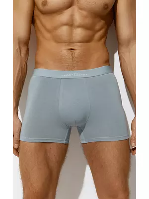 Мужские трусы боксеры с открытой резинкой omsa omb 1234-1 grigio chiaro, , 52 (2XL), OMSA, - 1