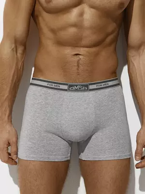 Трусы мужские боксеры с открытой резинкой omsa omb 1234 grigio melange, , 52 (2XL), OMSA, - 1