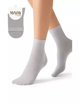 Носки женские всесезонные mini cotone 1202 grigio chiaro, , 36-38 (23-25), MINIMI, - 1