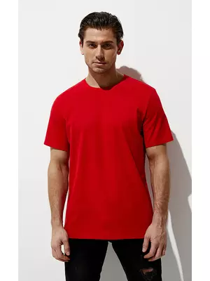 Футболка мужская omsa cotton omt_u 1201 rosso, , 50 (XL), OMSA, - 1