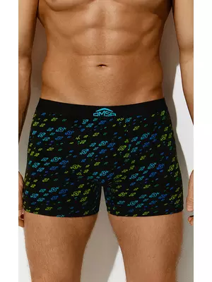 Трусы мужские боксеры omsa omu 1234-24b style nero/multicolor, , 54 (3XL), OMSA, - 1