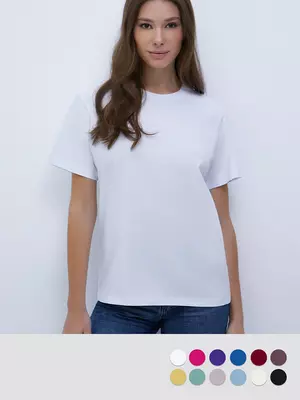 Футболка женская omsa omt_d1201 bianco, , 44 (S), OMSA, - 1