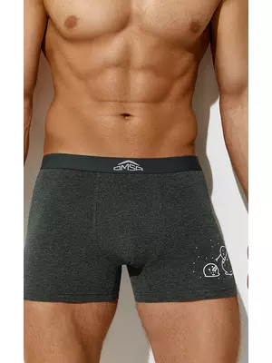 Трусы мужские боксеры omsa omu 1234-24b new year grigio melange, , 52 (2XL), OMSA, - 1