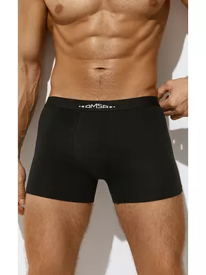 Мужские трусы боксеры с открытой резинкой omsa omb 1234-1 nero, , 48 (L), OMSA, - 1