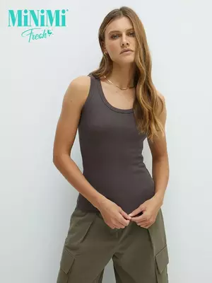Майка женская из кашкорсе minimi 1321_01ce cioccolata, , 42 (XS), MINIMI, - 1