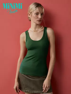 Майка женская из кашкорсе minimi 1321_01ce verde foresta, , 44 (S), MINIMI, - 1