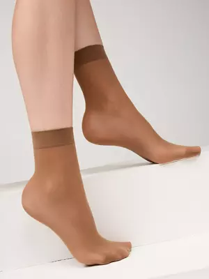 Носки женские conte pudra (2 пары) bronz, , 36-39 (23-25), CONTE ELEGANT, - 1