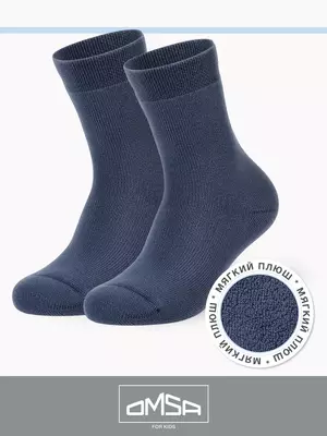 Теплые детские носки omsa kids calzino 21c05 jeans, , 23-26 (14-16), OMSA, - 1
