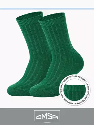 Детские носки с шерстью omsa kids calzino 21c06 verde, , 27-30 (16-18), OMSA, - 1