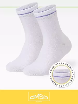 Носки детские (лапки на стопе) omsa kids calzino 21p61 bianco, , 19-22 (12-14), OMSA, - 1