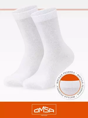 Носки детские omsa kids calzino 21c03 bianco, , 23-26 (14-16), OMSA, - 1