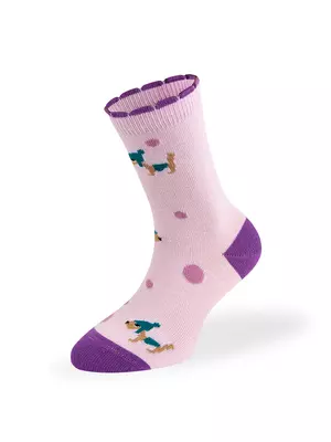 Носки детские (собачки) omsa kids calzino 21p63 viola, , 31-34 (18-20), OMSA, - 1