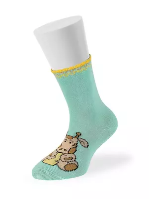 Носки детские (цифры) omsa kids calzino 21p70 menta, , 23-26 (14-16), OMSA, - 1
