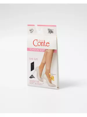 Носки женские conte tension soft 40 (1 пара) nero, , 36-39 (23-25), CONTE ELEGANT, - 1