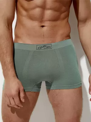 Трусы мужские боксеры бесшовные omsa omb 2235 viscose menta, , 50 (XL), OMSA, - 1
