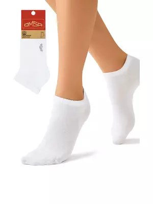 Женские укороченные носки omsa eco 252 bianco, , 39-41 (25-27), OMSA, - 1