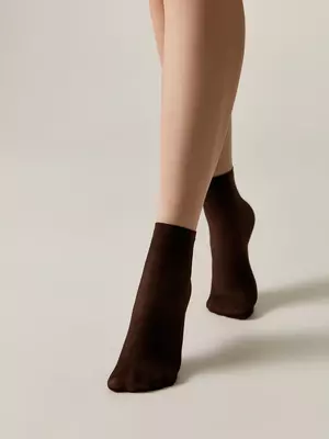 Носки женские conte tulle (2 пары) chocolate, , 36-39 (23-25), CONTE ELEGANT, - 1