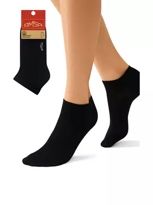 Женские укороченные носки omsa eco 252 nero, , 39-41 (25-27), OMSA, - 1