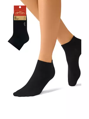 Короткие женские носки omsa eco 253 nero, , 39-41 (25-27), OMSA, - 1