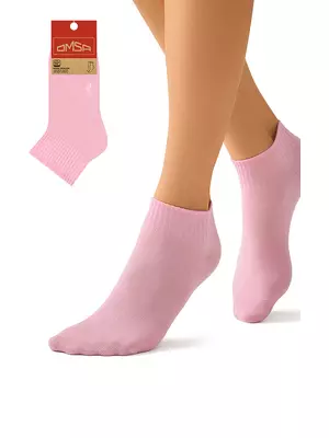 Короткие женские носки omsa eco 253 rosa, , 39-41 (25-27), OMSA, - 1