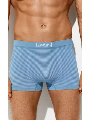 Бесшовные мужские трусы «боксеры» omsa omu 2221s stripes vi blu сhiaro, , 50 (XL), OMSA, - 1
