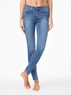 Джинсы skinny моделирующие со средней посадкой 4640/4915l, , 170-106/XL, CONTE ELEGANT, - 1