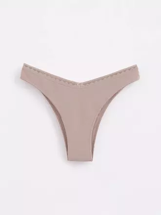 Трусы женские "бразилиана" с v-образной линией талии classic basic lbr 1348 cappuccino, , 90/XS, CONTE ELEGANT, - 1
