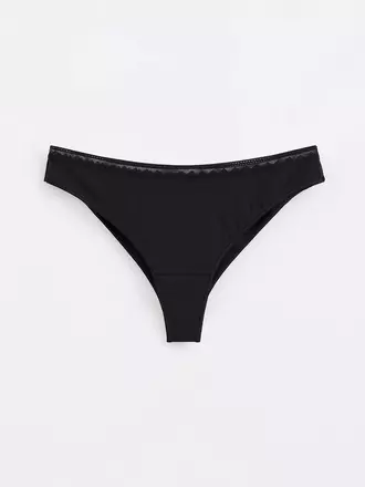 Трусы женские "бразилиана" из премиального хлопка classic basic lbr 1349 black, , 90/XS, CONTE ELEGANT, - 1