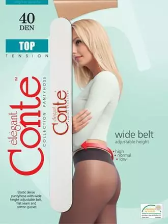 Колготки женские conte top 40 (с пилочкой для ногтей), , 4, CONTE ELEGANT, - 1