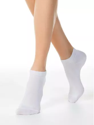 Короткие женские носки esli 000 белый, , 36-39 (23-25), ESLI, - 1
