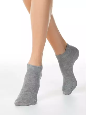 Короткие женские носки esli 000 серый, , 36-39 (23-25), ESLI, - 1