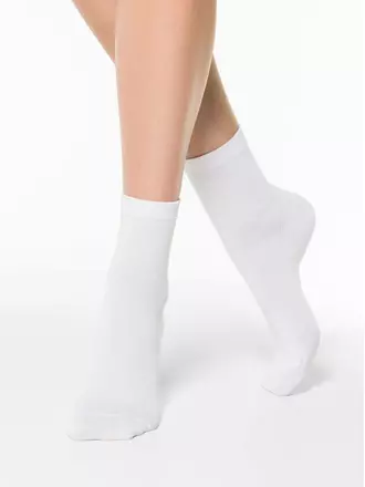 Классические женские носки из органического хлопка biofil® 000 белый, , 36-37 (23), CONTE ELEGANT, - 1