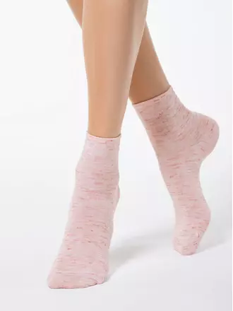 Носки женские вискозные comfort (меланж) 000 светло-розовый, , 36-37 (23), CONTE ELEGANT, - 1